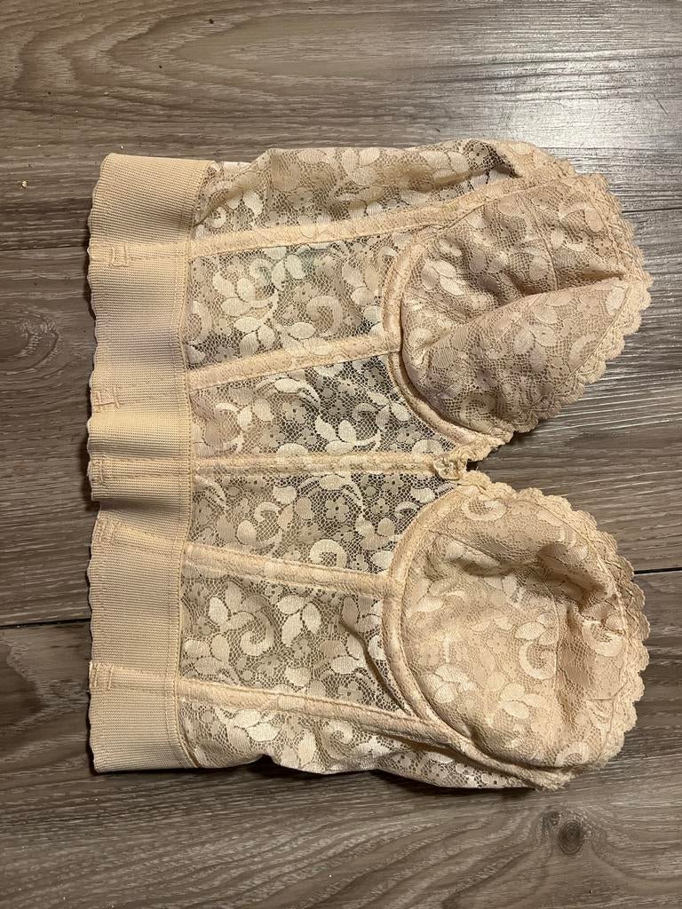 Scrapless bustier ecru met kant, Kleding | Dames, Ondergoed en Lingerie, Ophalen of Verzenden, Beige, Body of Korset