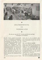 Vintage knipsel 1949 opkomst supermarkt zelfbediening, Verzenden, 1940 tot 1960, Nederland, Knipsel(s)