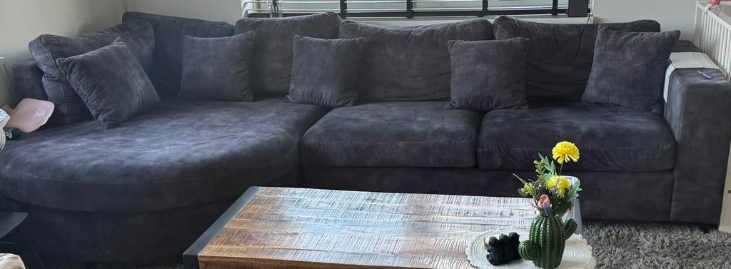 Lounge bank, Ophalen, Gebruikt, Stof