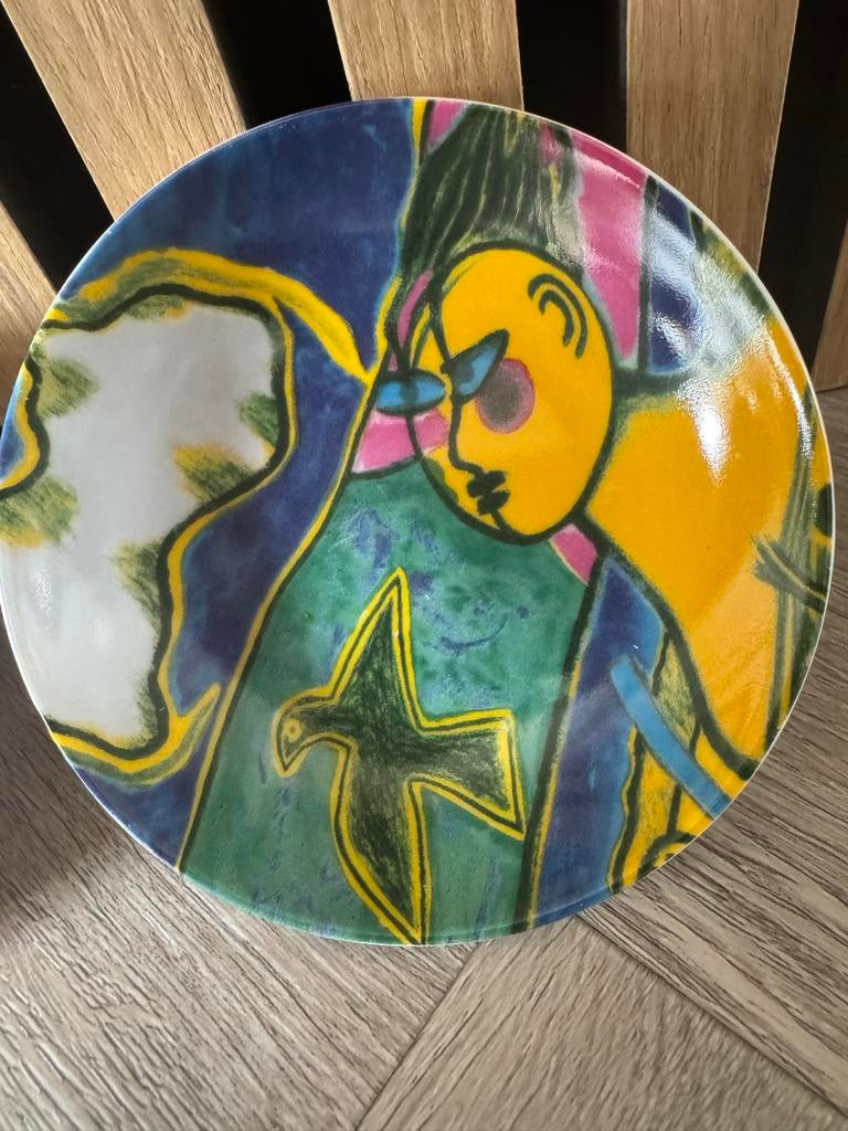 CORNEILLE 3 stuks abstracte schaaltjes, Verzenden