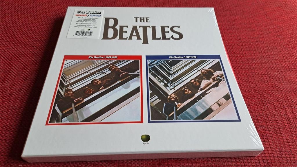 Beatles 1962-1966 1967-1970 6 lp set rood en blauw vinyl, Ophalen of Verzenden, Nieuw in verpakking, 12 inch