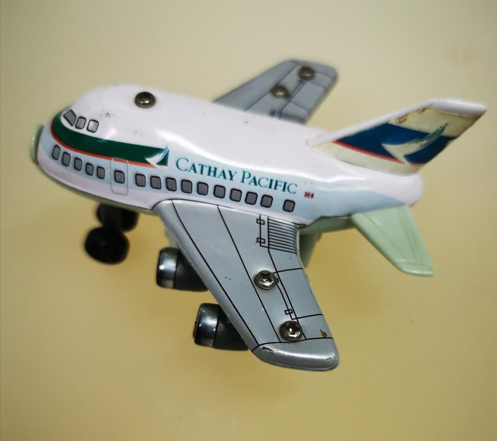 Cathay Pacific blik vliegtuigje, Overige merken, Ophalen of Verzenden, Vliegtuig, Gebruikt