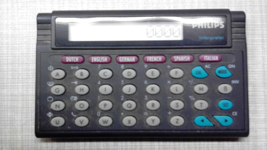 Philips translater/vertaler handapparaat 6 talen, NL, EN, DU, Boeken, Woordenboeken, Ophalen of Verzenden, Zo goed als nieuw, Philips
