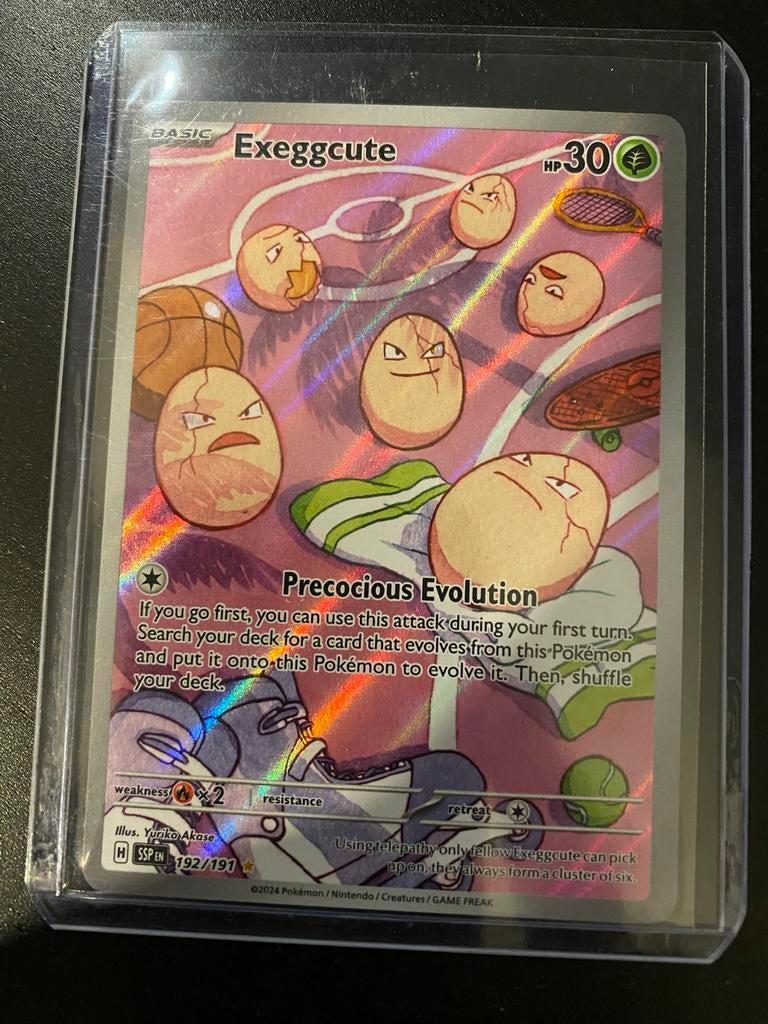 Pokémon kaart Exeggcute 192/191, Ophalen of Verzenden, Nieuw, Losse kaart, Foil