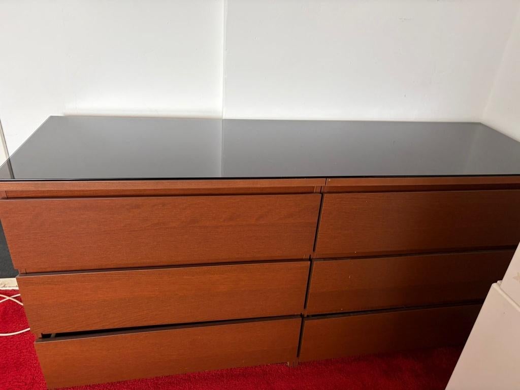 GRATIS - Ladenkast Ikea Malm, Huis en Inrichting, Kasten | Ladekasten, Ophalen, Gebruikt, 50 tot 100 cm, 3 of 4 laden