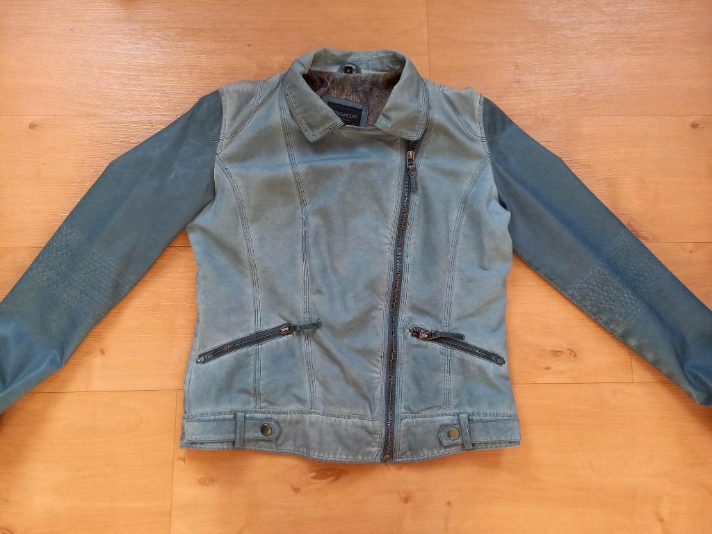 Zomerjasje Rino & Pelle maat 38 z.g.a.n, Kleding | Dames, Jassen | Zomer, Maat 38/40 (M), Blauw, Ophalen of Verzenden, Zo goed als nieuw