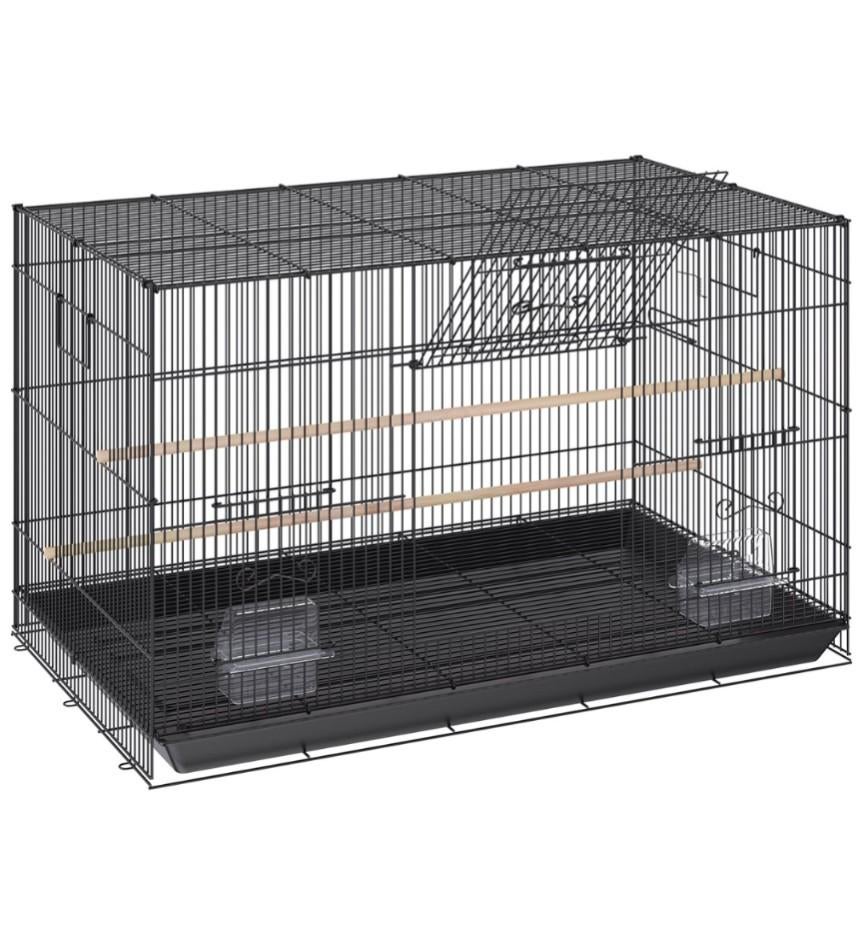 Opvouwbare vogelkooi zgan 76 x 46 x 45,5 cm, Ophalen of Verzenden, Metaal, Vogelkooi