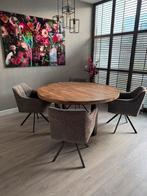 Ronde industriële eettafel Santa Cruz Ø150cm, Ophalen, 100 tot 150 cm, Rond, Zo goed als nieuw