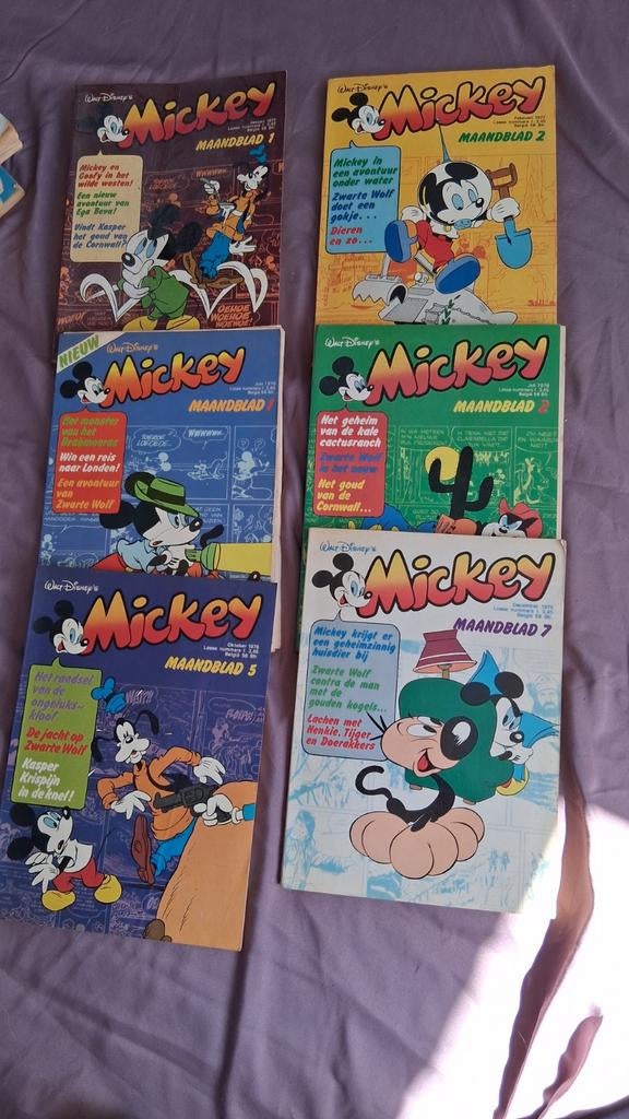 Mickey Maandblad - Diverse uitgaven uit de jaren '70, Ophalen of Verzenden