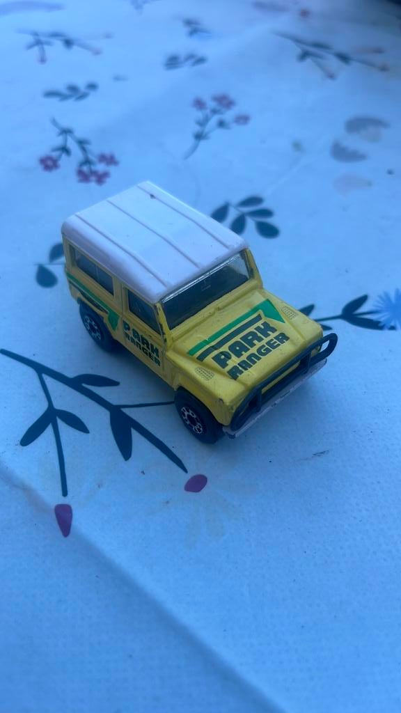 Vintage Matchbox Yellow Park Ranger Land Rover Ninety 90, Ophalen of Verzenden, Zo goed als nieuw