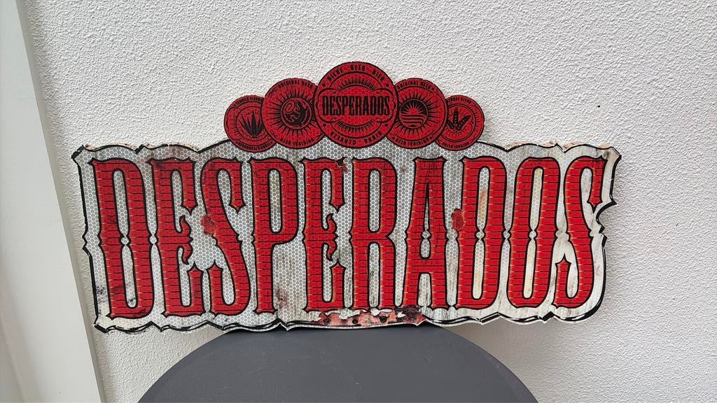 Desperados decoratie karton, Ophalen of Verzenden, Reclamebord