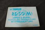 Yamaha RD50 M 1978 owner's manual instructie boekje  RD 50, Ophalen of Verzenden, Gebruikt