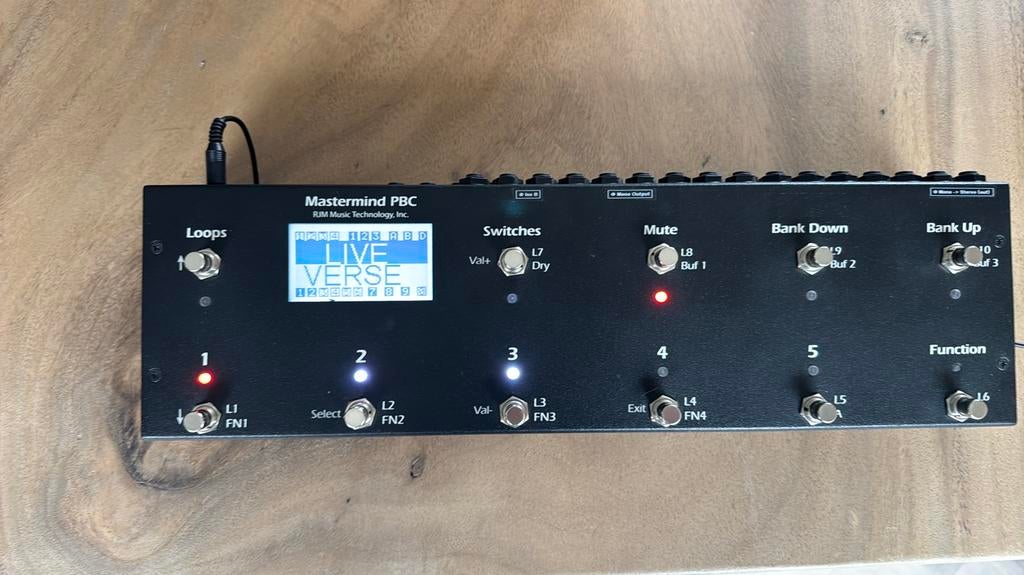 RJM Music Mastermind PBC10 MIDI Controller/Looper, Ophalen of Verzenden, Zo goed als nieuw, Overige typen