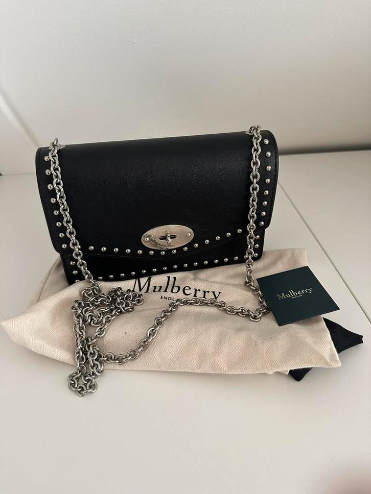 Mulberry Darley tas, Sieraden, Tassen en Uiterlijk, Tassen | Damestassen, Zo goed als nieuw, Handtas, Zwart, Ophalen of Verzenden