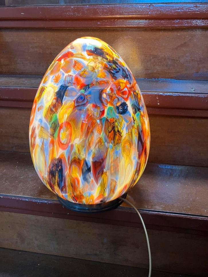 Murano Ei lamp Ilu di Vetro compleet en in goede staat, Huis en Inrichting, Lampen | Overige, Zo goed als nieuw, Ophalen