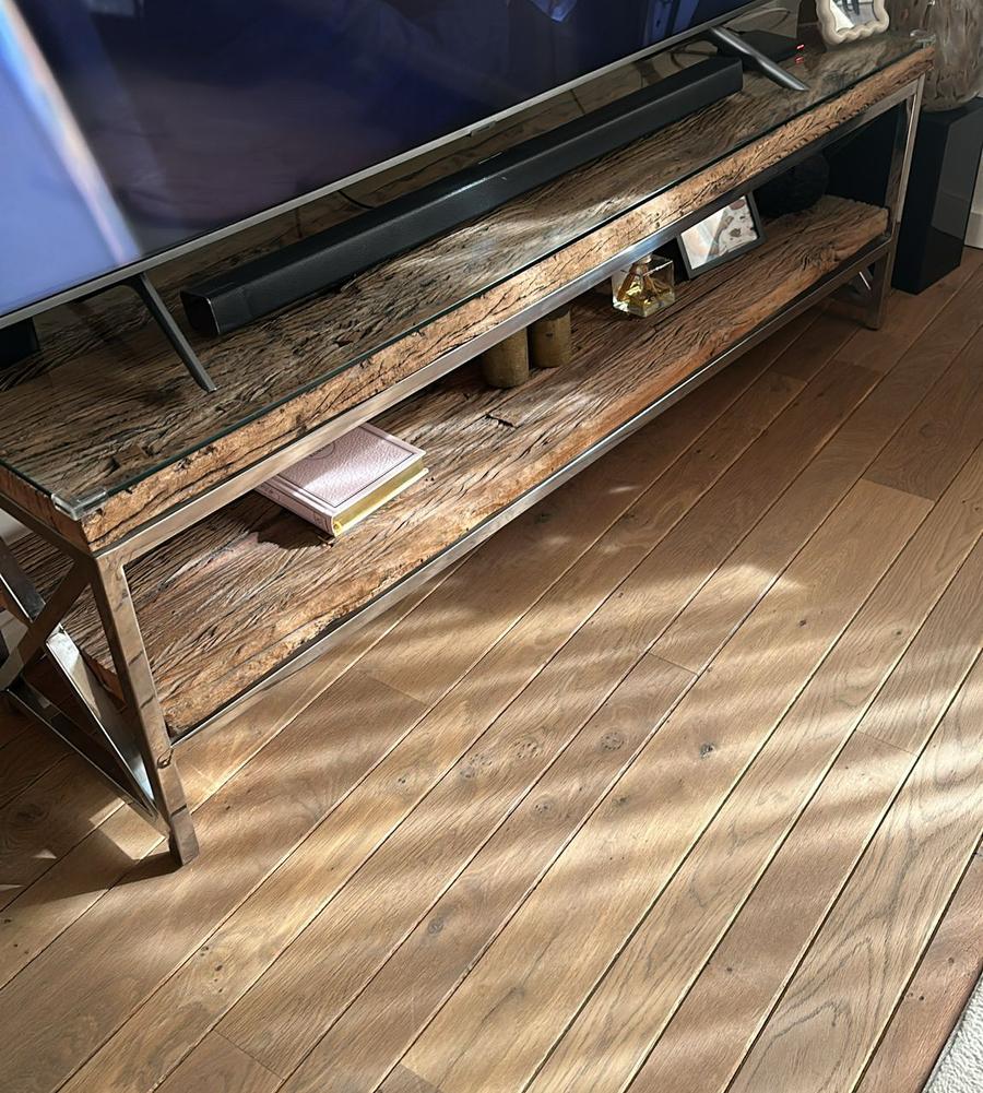 Tv meubel, Huis en Inrichting, Tafels | Salontafels, Ophalen, Zo goed als nieuw, Rechthoekig, Minder dan 50 cm