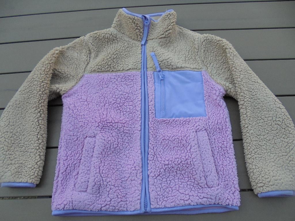 Bruin/roze vest/jas ANYTIME, Gebruikt, Meisje, Trui of Vest, Ophalen of Verzenden