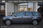 Volvo V50 2.4 Momentum '05 Automaat|Clima|Cruise|Leder|NAP!, Auto's, Volvo, Zwart, 700 kg, 2435 cc, Zilver of Grijs