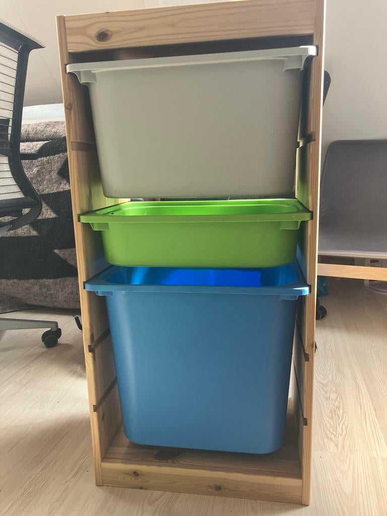 Ikea trofast met 3 bakken, Ophalen, Gebruikt, Kast