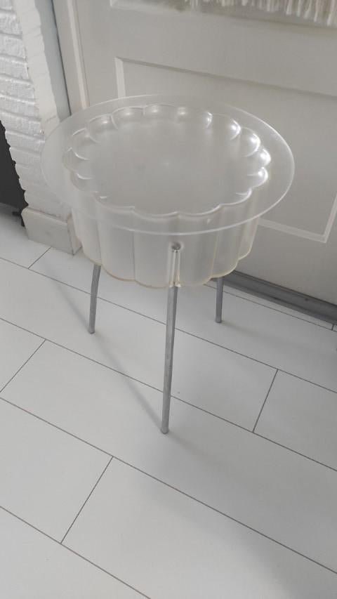 Vintage tafeltje krukje Ikea Hatten jaren 90, Ophalen of Verzenden, Gebruikt, Kunststof