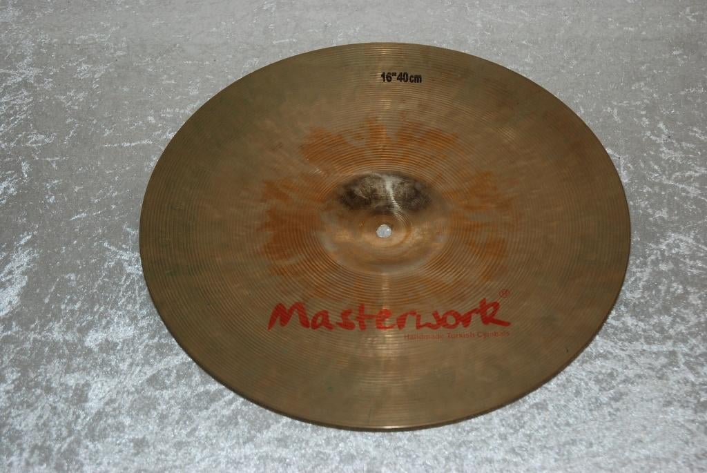 Masterwork Troy crash / ride bekken 1383gr 16 inch <25252620, Gebruikt, ., Drums of Percussie, Ophalen of Verzenden