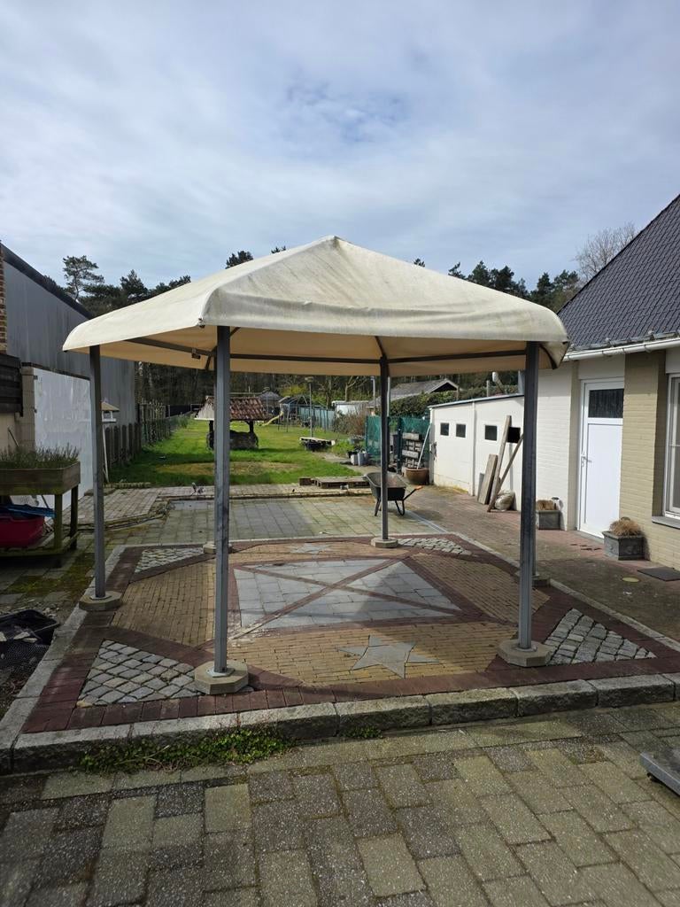 Ruim tuinpaviljoen - Ideaal voor elke tuin, Tuin en Terras, Partytenten, Ophalen, Gebruikt, 2 meter of meer, 4 tot 6 meter
