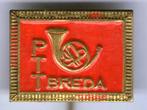 PTT Breda rood op koper muziek speldje ( L_188 ), Verzenden, Nieuw, Merk, Speldje of Pin
