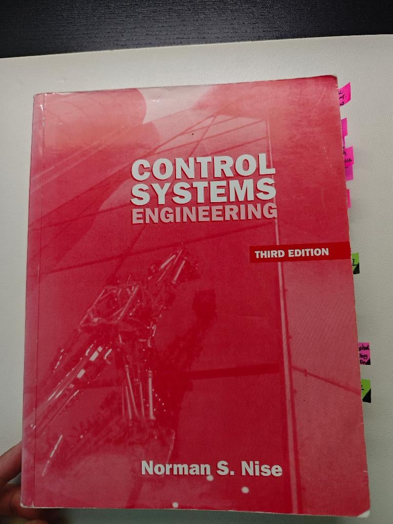 Control systems engineering - third edition, Ophalen of Verzenden, Beta, Zo goed als nieuw, WO