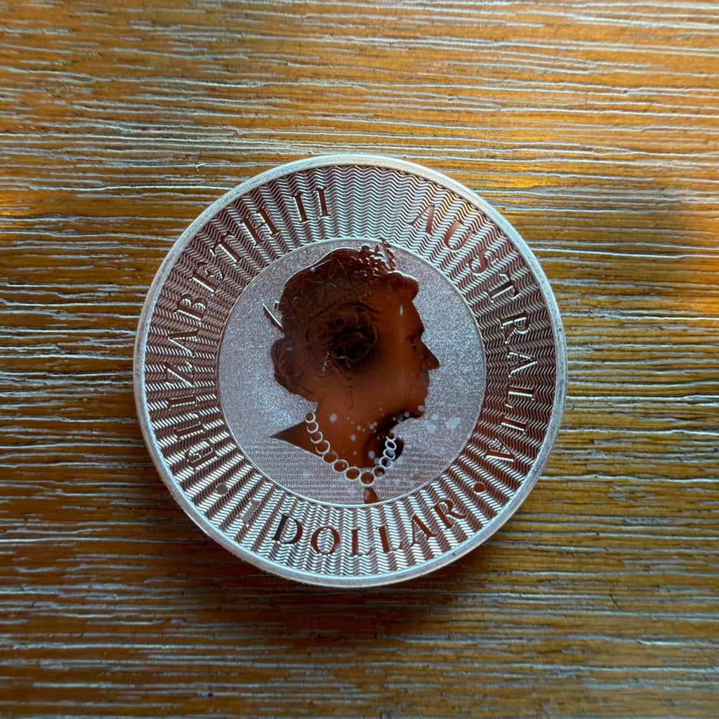 Australian Kangaroo 1 oz zilveren munt 2019 (Perth Mint), Ophalen of Verzenden, Zilver