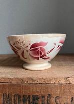 Franse beboterde spoelkom rood / wit digoin, Ophalen of Verzenden