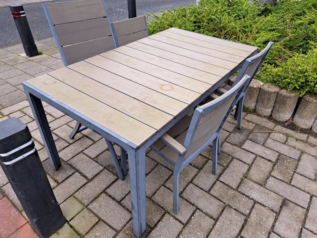Tuinset gratis, Tuin en Terras, Ophalen, Gebruikt, Stoel