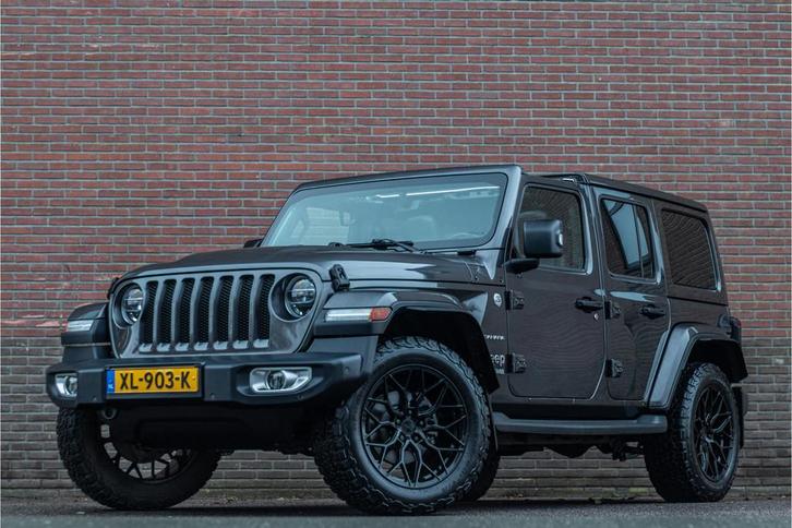 Jeep Wrangler 2.0T Sahara, Origineel NL, 70.000km NAP, Leder, Auto's, Jeep, Bedrijf, Te koop, Wrangler, 4x4, ABS, Achteruitrijcamera