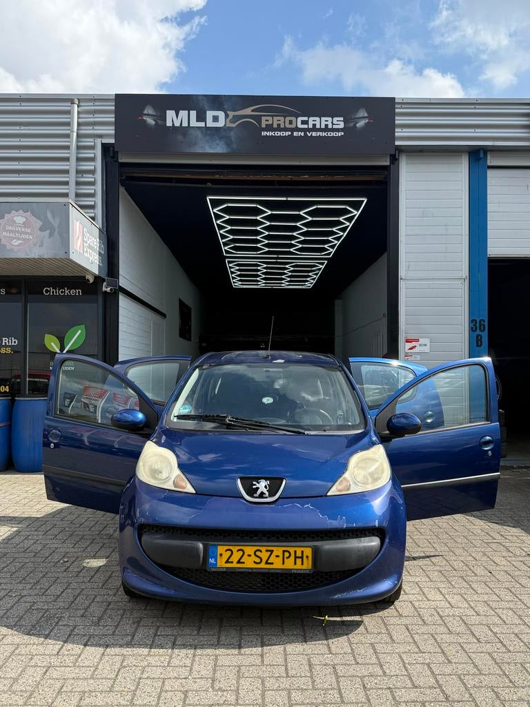 Peugeot 107 1.0 12V 5DR 2-TRONIC 2006 Blauw, Auto's, Euro 5, Stof, Zwart, 68 pk