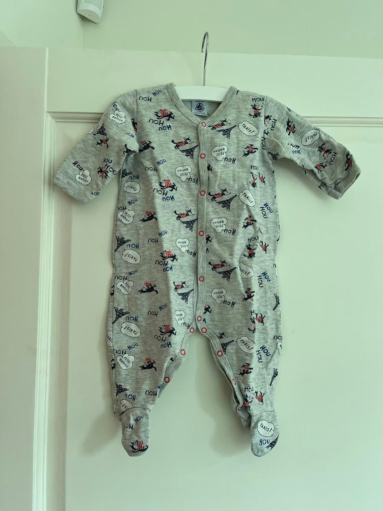 Petit Bateau boxpakje met Parijs print maat 68, Ophalen of Verzenden, Zo goed als nieuw, Jongetje of Meisje, Pakje