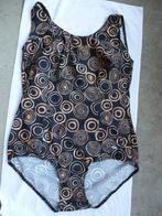 nieuw TWEKA badpak 48 zwart / bruin -GRATIS zend, Verzenden, Nieuw, Zwart, Badpak