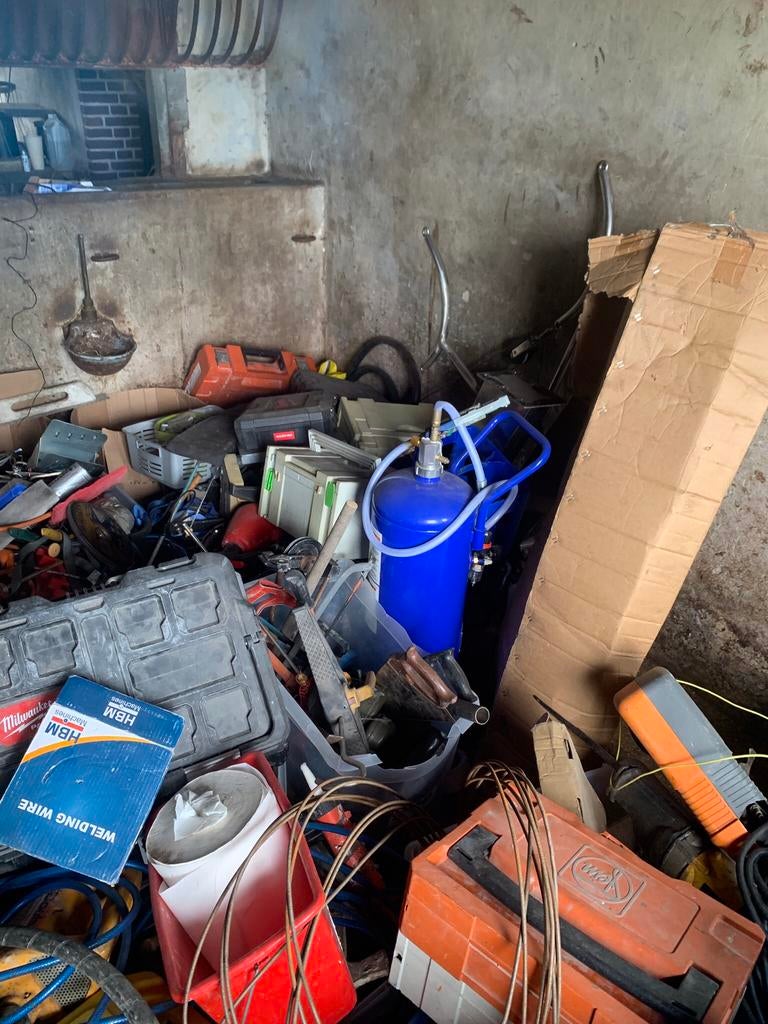 Partij gereedschap en materialen, Ophalen, Gebruikt