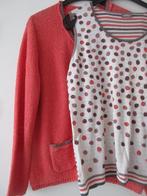 Gelco dames twinset vest en top maat 44., Gelco, Ophalen of Verzenden, Gedragen, Maat 42/44 (L)