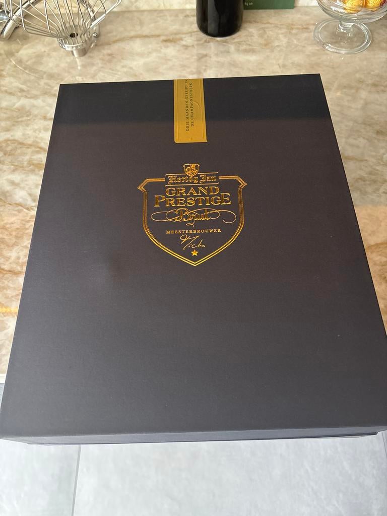 Hertog Jan Grand Prestige Brut Geschenkset met Glazen, Ophalen, Nieuw, Flesje(s), Hertog Jan