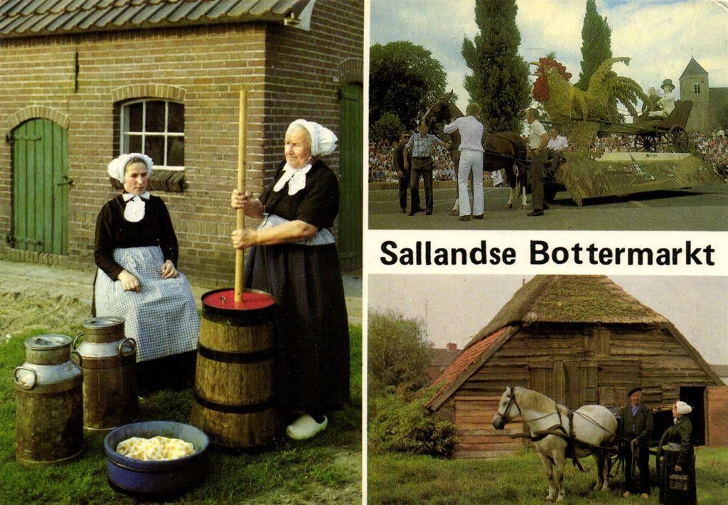 Sallandse Bottermarkt - Raalte - 3 afb - ongelopen, Ophalen of Verzenden, Voor 1920, Ongelopen, Noord-Brabant