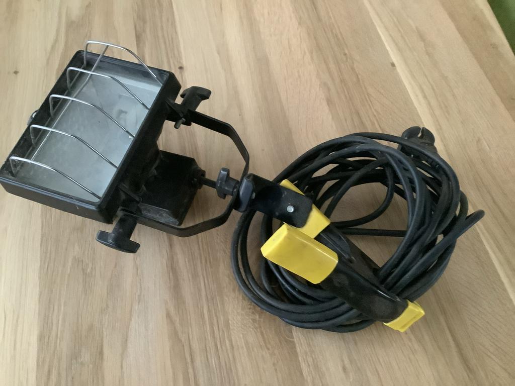 Handige Looplamp met Klem en Lang Snoer, Ophalen of Verzenden, Gebruikt, Minder dan 50 watt, Lamp met armatuur