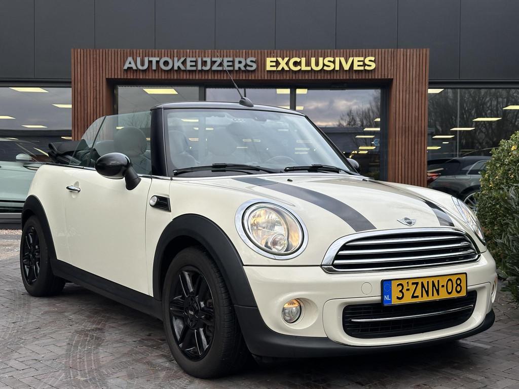 Mini Mini Cabrio 1.6 Cooper Chili Parkeersensoren achter Mis, Auto's, Mini, Euro 5, Gebruikt, Zwart, 4 cilinders