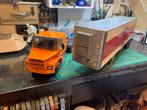 SCANIA wagen met trailer bij schaal 1:24 gebouwd, Overige merken, Gebruikt, Groter dan 1:32, Ophalen of Verzenden