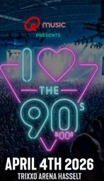 Kaartjes I Love the 90, Tickets en Kaartjes, Twee personen