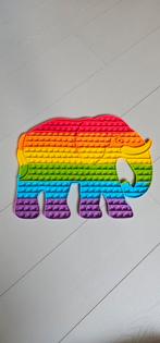 Grote regenboog olifant Pop It - Mego Pop Fidget Toy, Ophalen of Verzenden, Jongen of Meisje