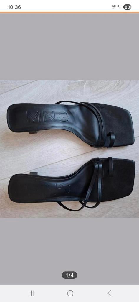 Mango schoentjes mt. 38, Mango, Verzenden, Zwart, Nieuw