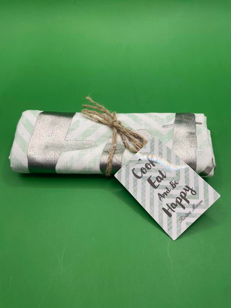 2 Nieuwe Rivera Mason theedoeken, Huis en Inrichting, Keuken | Textiel, Ophalen of Verzenden, Nieuw, Groen, Theedoek of Handdoek