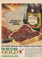 Retro reclame 1966 Betuwe Flipje heerlijke aardbeien jam, Verzenden, Overige typen