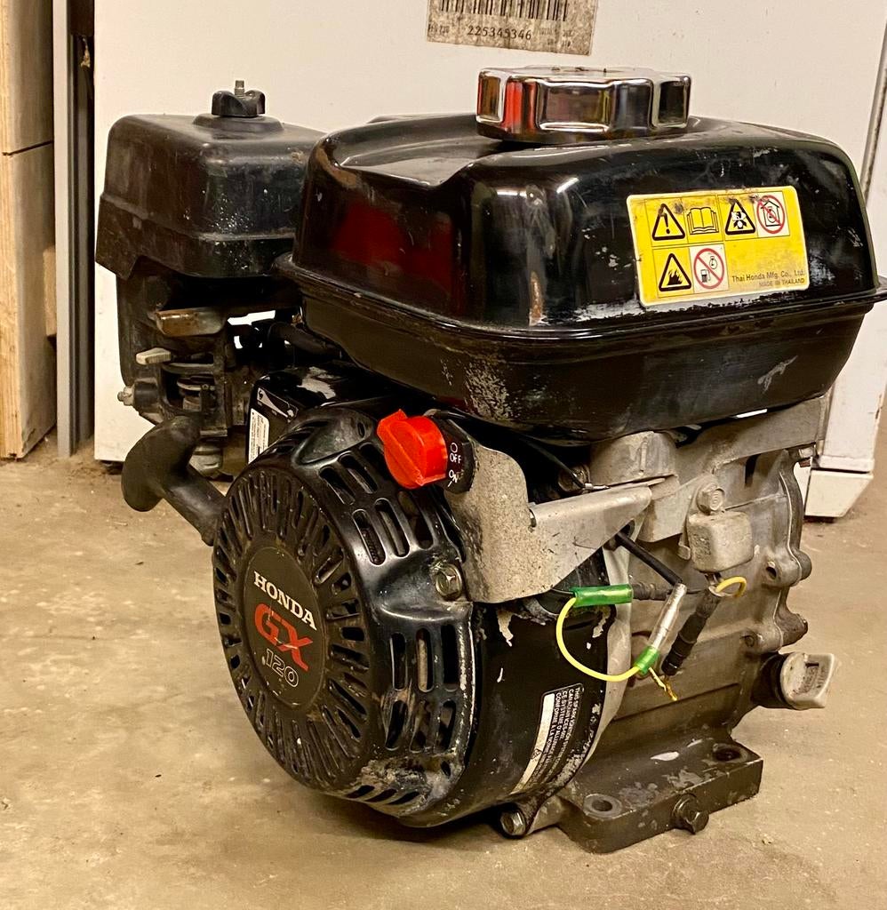 Honda GX120 19,05mm spiebaan as, Ophalen of Verzenden, Gebruikt, Benzinemotor, 1800 rpm of meer