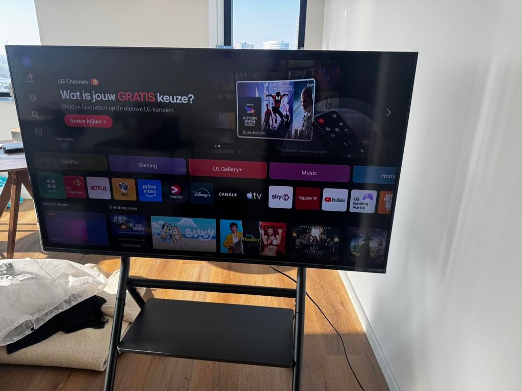 LG QNED AI - TV 55inch, Ophalen, Zo goed als nieuw, 100 cm of meer, LG