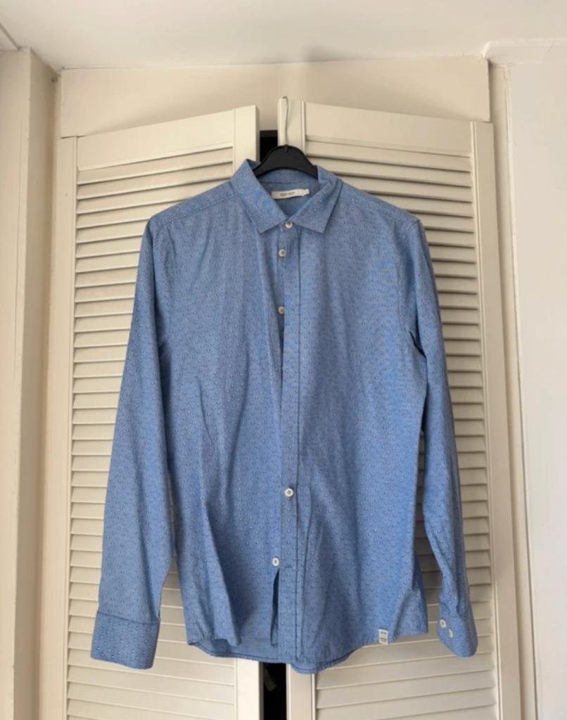 Stijlvol Blauw Overhemd – Sissy-Boy, Sissy boy, Blauw, Halswijdte 38 (S) of kleiner, Ophalen of Verzenden